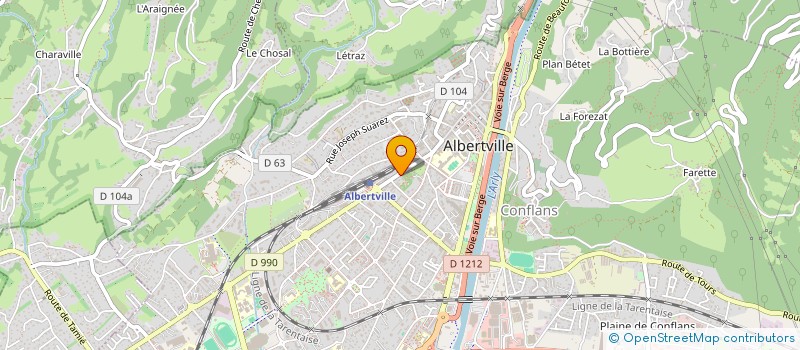 localisation de l'entreprise MADAME LAURY PEILLEX  ALBERTVILLE