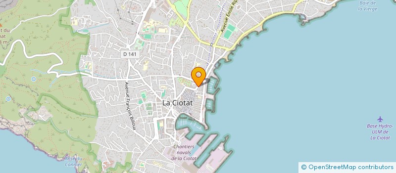 localisation de l'entreprise MADAME LAURY PERCELAY à LA CIOTAT