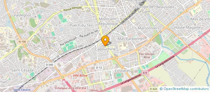 localisation de l'entreprise MADAME LAURY POMMERET  NIMES