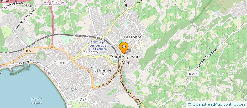 localisation de l'entreprise MADAME LAURY POZZO DI BORGO à SAINT-CYR-SUR-MER
