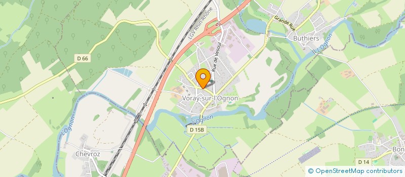 localisation de l'entreprise MADAME LAURY SOUFFLET  VORAY-SUR-L'OGNON