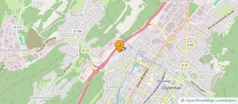 localisation de l'entreprise MADAME LAURY TOURRES à OYONNAX