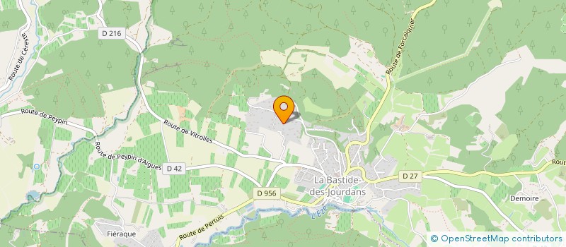 localisation de l'entreprise MADAME LAURY VOLUTI  LA BASTIDE-DES-JOURDANS