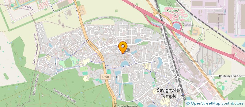 localisation de l'entreprise MADAME LAURYANE RASOAMANANA  SAVIGNY-LE-TEMPLE