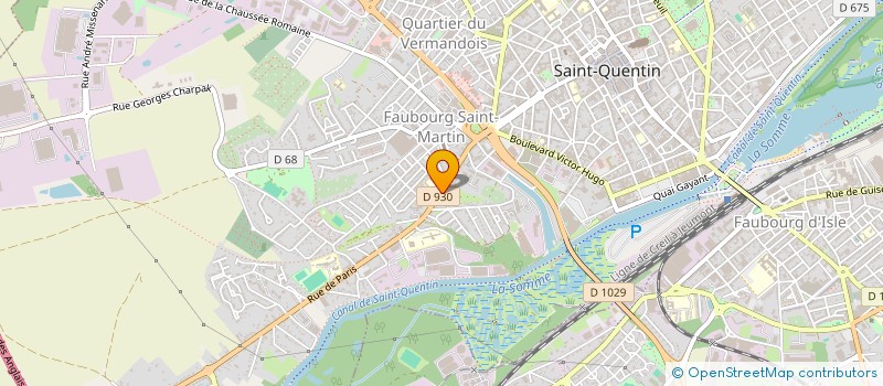 localisation de l'entreprise MADAME LAURYANNE BOUSIGNIERE à SAINT-QUENTIN