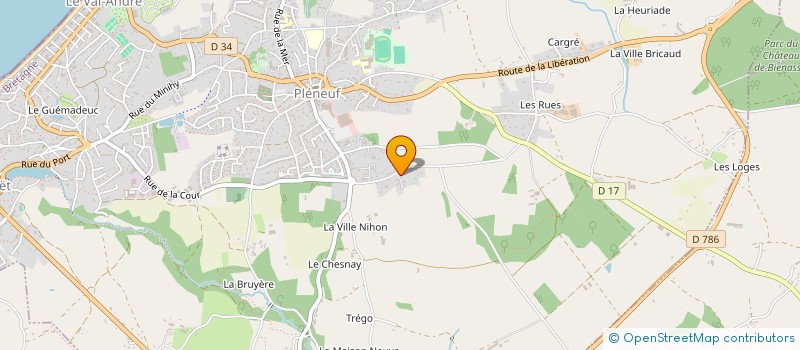 localisation de l'entreprise MADAME LAURYANNE MALARD  PLENEUF-VAL-ANDRE