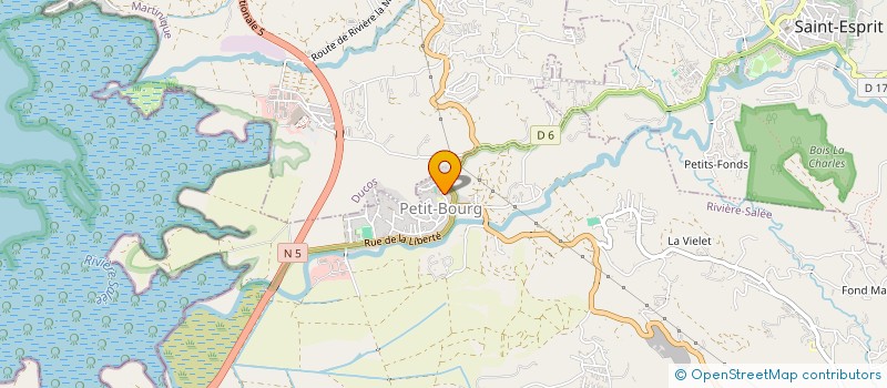 localisation de l'entreprise MADAME LAURYE PASCAL  RIVIERE-SALEE