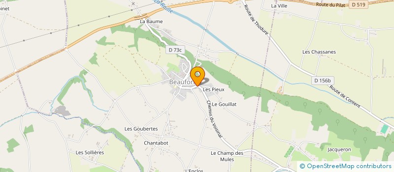 localisation de l'entreprise MADAME LAURYL MARION à BEAUFORT