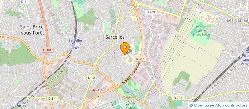 localisation de l'entreprise MADAME LAURYN DORBIN à SARCELLES