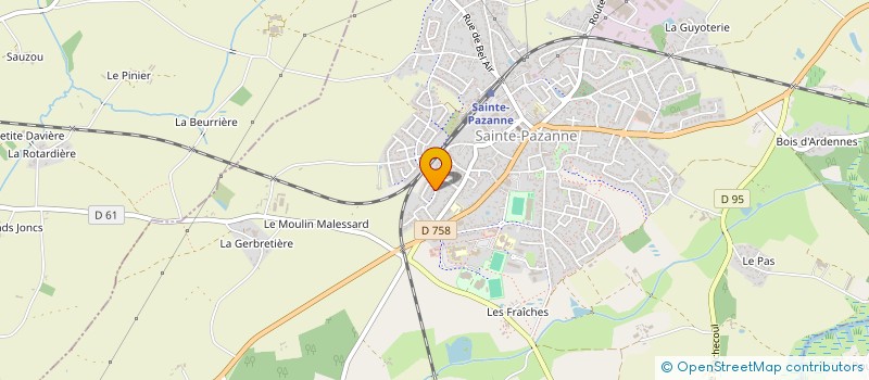 localisation de l'entreprise MADAME LAURYN GERMAIN à SAINTE-PAZANNE
