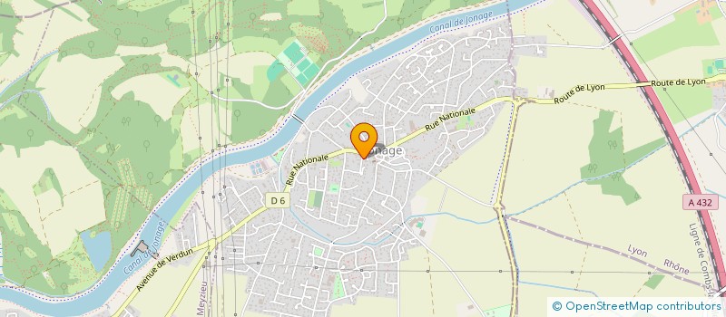 localisation de l'entreprise MADAME LAURYN SACREZ  JONAGE