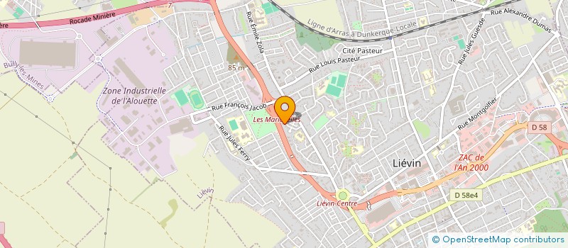 localisation de l'entreprise MADAME LAURYNE BEULQUE  LIEVIN