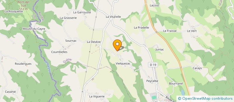 localisation de l'entreprise MADAME LAURYNE CANET  QUEZAC