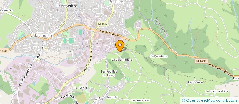 localisation de l'entreprise MADAME LAURYNE COURET à SAINT-JEAN-BONNEFONDS