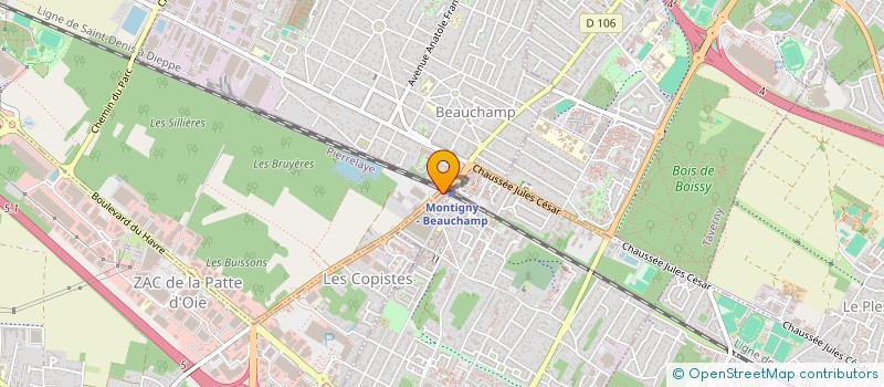 localisation de l'entreprise MADAME LAURYNE DELOUYE  MONTIGNY-LES-CORMEILLES