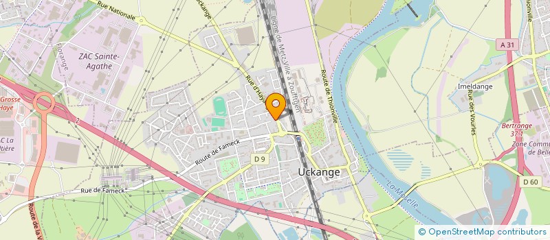 localisation de l'entreprise MADAME LAURYNE HUTIN  UCKANGE