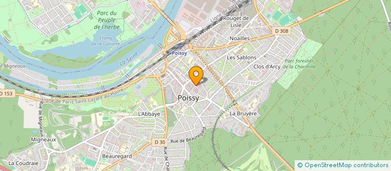 localisation de l'entreprise MADAME LAURYNE JULES  POISSY