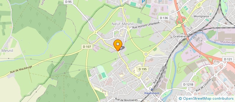 localisation de l'entreprise MADAME LAURYNE LEBEGUE  HAUTMONT