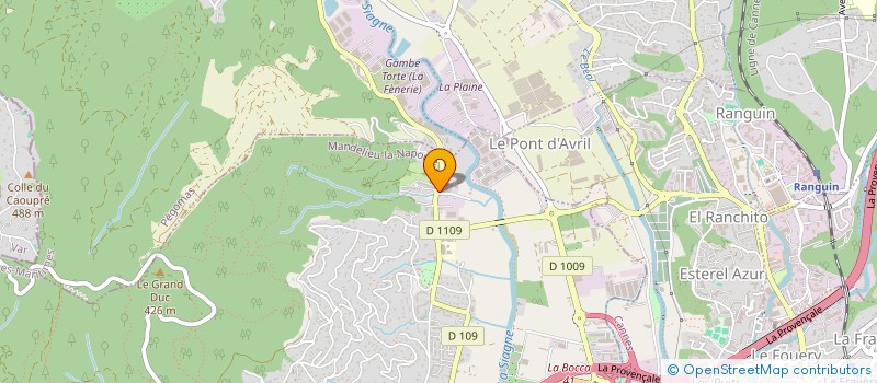 localisation de l'entreprise MADAME LAURYNE OBE  MANDELIEU-LA-NAPOULE