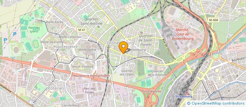 localisation de l'entreprise MADAME LAURYNE REDELSPERGER à STRASBOURG