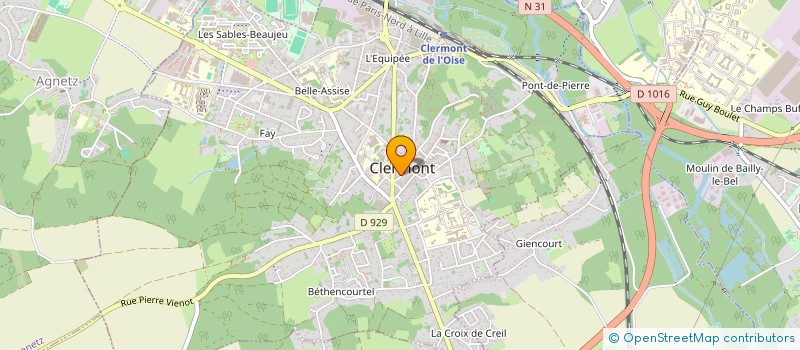 localisation de l'entreprise MADAME LAURYNE VESSIGAULT à CLERMONT