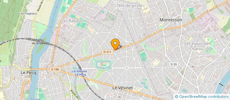 localisation de l'entreprise MADAME LAURYNNE DUFOUR  LE VESINET