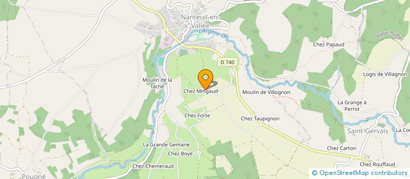 localisation de l'entreprise MADAME LAVERGNE ARCHIMBAUD  NANTEUIL-EN-VALLEE