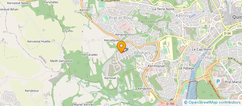 localisation de l'entreprise MADAME LAWARIA AKOUDADE à QUIMPER