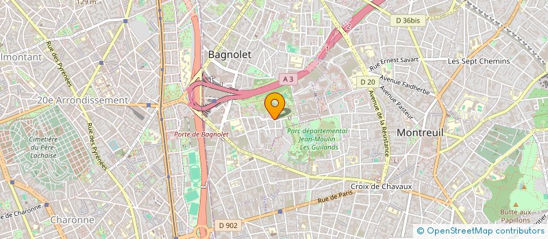 localisation de l'entreprise MADAME LAYNNA ROCHA RODRIGUES  BAGNOLET