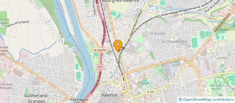 localisation de l'entreprise MADAME LBTISSAME ALOUI  BOURG LES VALENCE