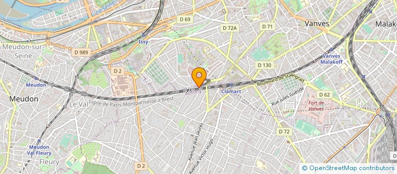 localisation de l'entreprise MADAME LE AN YVETTE TRAN à CLAMART