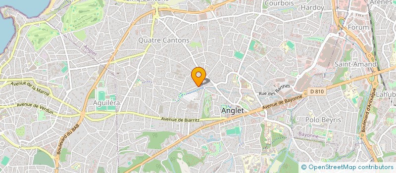 localisation de l'entreprise MADAME LEA AGUER  ANGLET