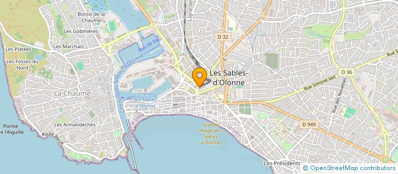 localisation de l'entreprise MADAME LEA ALLARD à LES SABLES-D'OLONNE