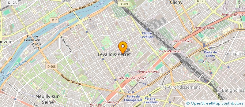 localisation de l'entreprise MADAME LEA AMSELLEM à LEVALLOIS-PERRET