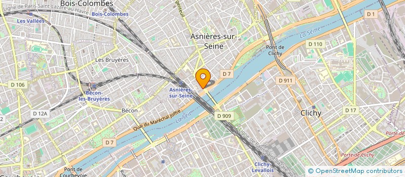 localisation de l'entreprise MADAME LEA AMZALLAG à ASNIERES-SUR-SEINE