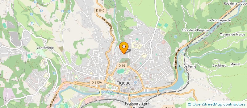 localisation de l'entreprise MADAME LEA ANDRIEU  FIGEAC