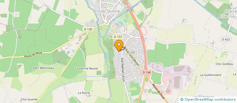 localisation de l'entreprise MADAME LEA ANTIER  BRISSAC LOIRE AUBANCE