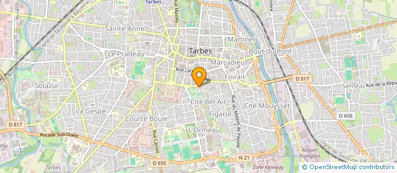 localisation de l'entreprise MADAME LEA-AUDREY CARTIER  TARBES