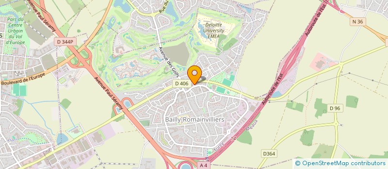 localisation de l'entreprise MADAME LEA AURICHE  BAILLY-ROMAINVILLIERS