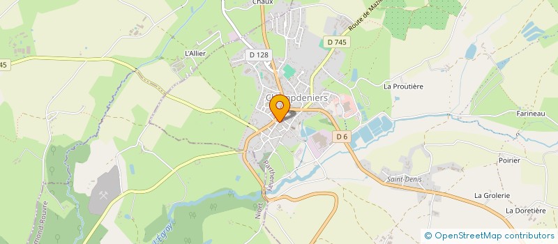 localisation de l'entreprise MADAME LEA BAILLARGEAU  CHAMPDENIERS