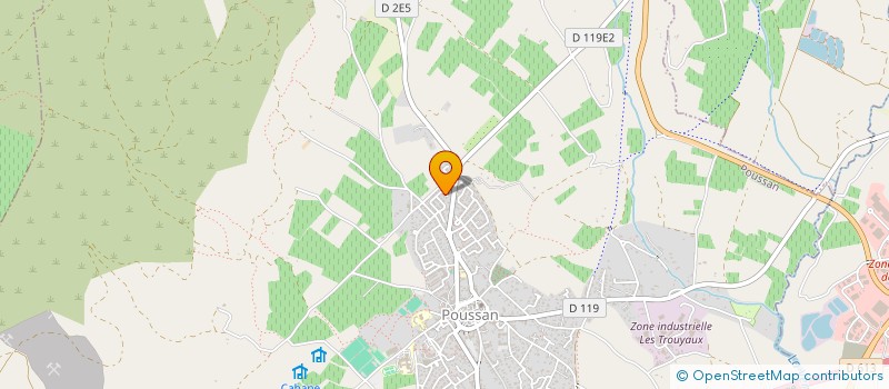 localisation de l'entreprise MADAME LEA BAQUE  POUSSAN