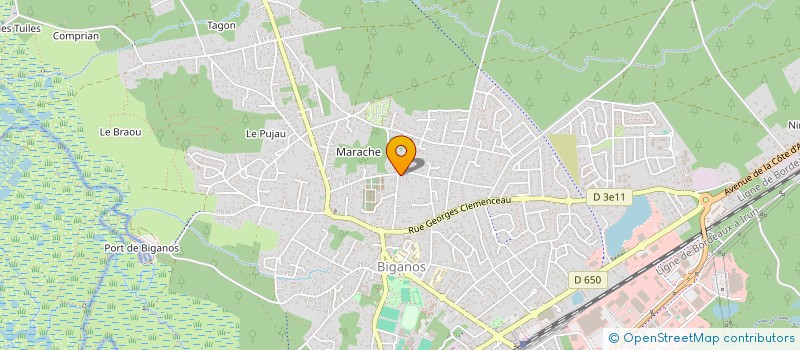 localisation de l'entreprise MADAME LEA BARREAU  BIGANOS