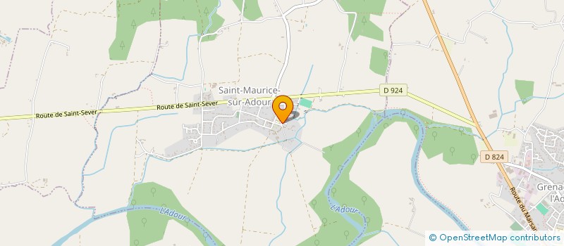 localisation de l'entreprise MADAME LEA BASCLE  SAINT-MAURICE-SUR-ADOUR