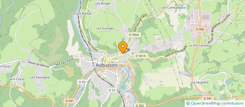 localisation de l'entreprise MADAME LEA BASSET à AUBUSSON