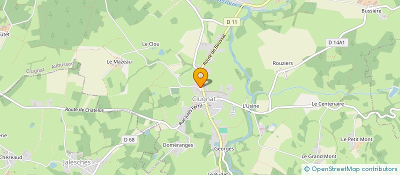 localisation de l'entreprise MADAME LEA BATHIER à CLUGNAT