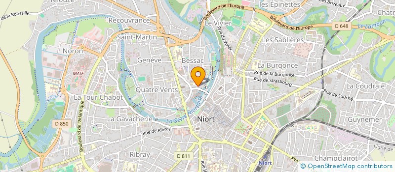 localisation de l'entreprise MADAME LEA BEAUGENDRE à NIORT