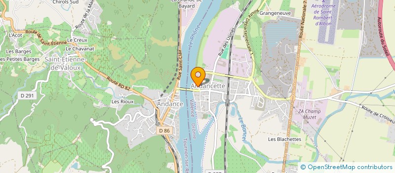 localisation de l'entreprise MADAME LEA BELLABIOD  ANDANCETTE