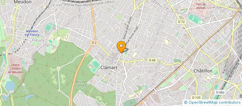 localisation de l'entreprise MADAME LEA BENOIST à CLAMART