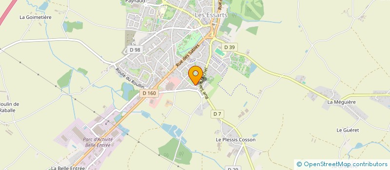 localisation de l'entreprise MADAME LEA BERNARD  ESSARTS-EN-BOCAGE