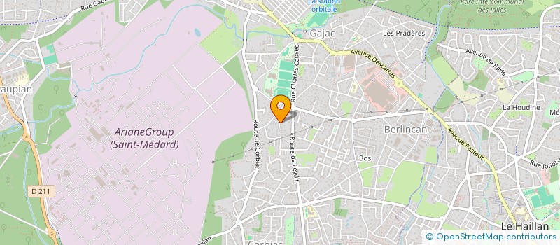 localisation de l'entreprise MADAME LEA BERNIER  SAINT-MEDARD-EN-JALLES